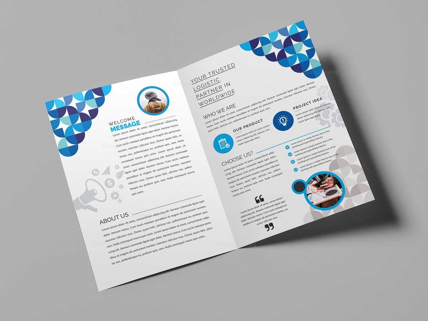 Double Sided Brochure Templates - Calep.midnightpig.co With Regard To One Sided Brochure Template