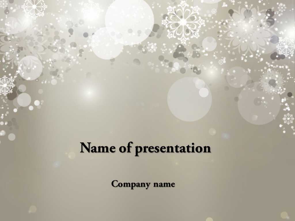 Download Free Falling Snow Powerpoint Template For Presentation Throughout Snow Powerpoint Template