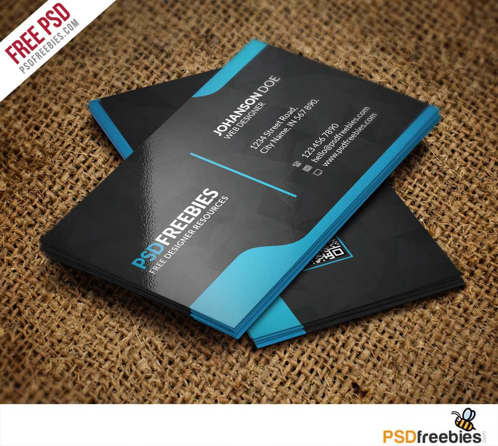 Download Free Qr Code Business Card Psd – Download Psd Inside Visiting Card Template Psd Free Download