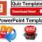 Download Free Template For Making Powerpoint Visual Quiz 2018 Updated Within Quiz Show Template Powerpoint