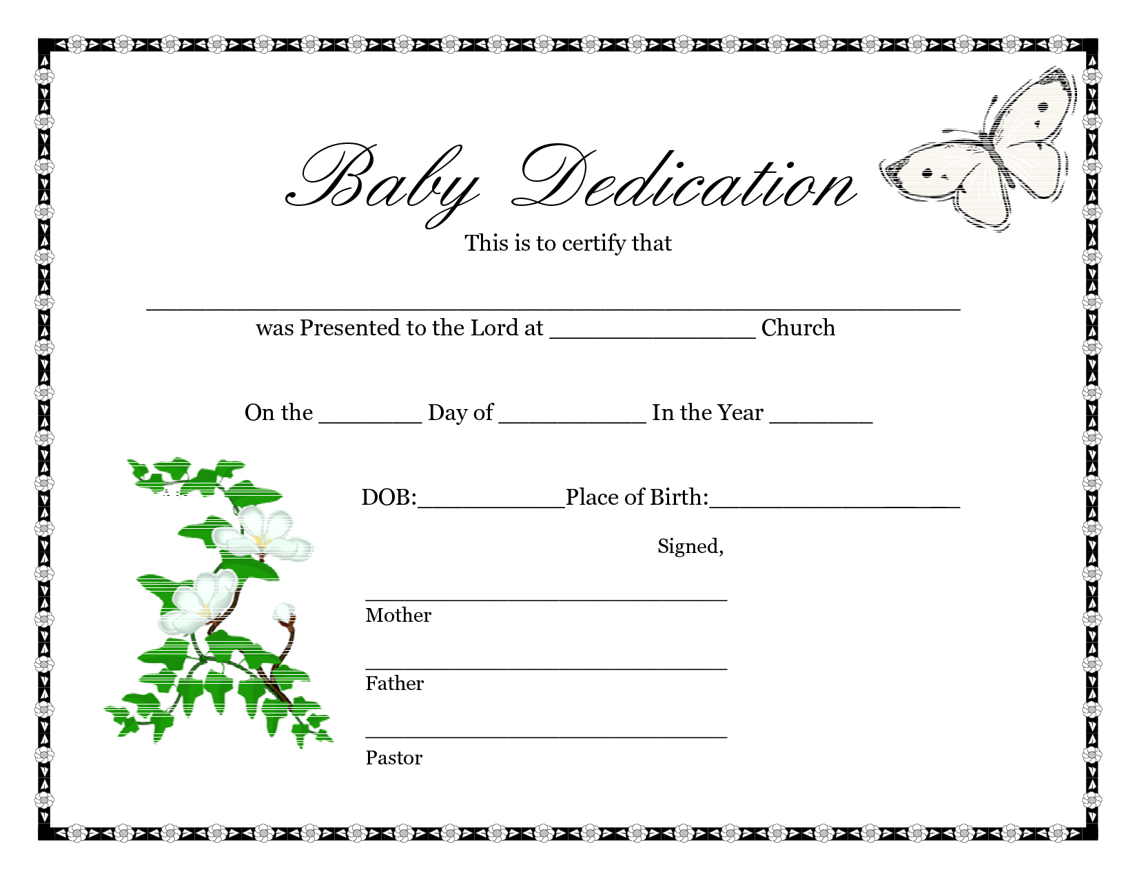 Downloadable Blank Birth Certificate Template Sample : V M D In Fake Birth Certificate Template