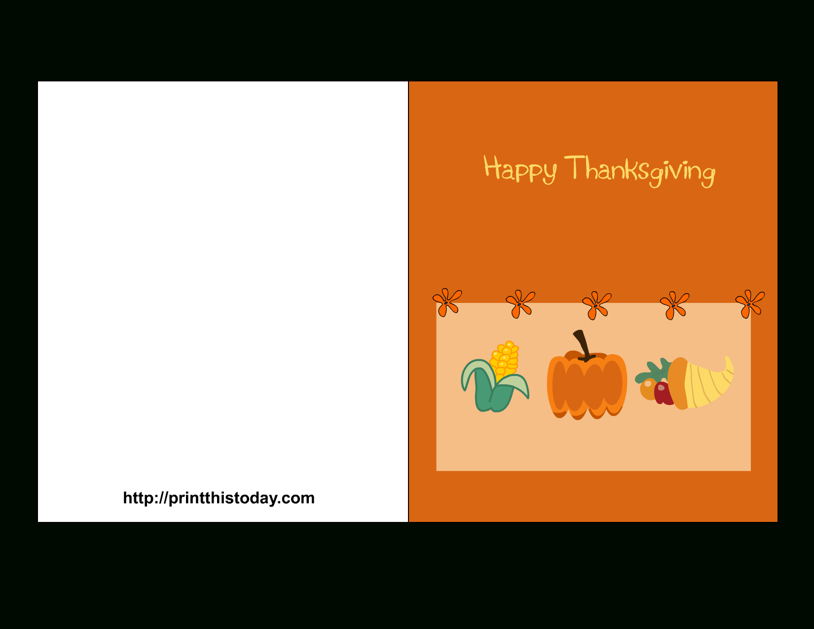 Downloadable Thanksgiving Cards – Dalep.midnightpig.co With Regard To Thanksgiving Place Cards Template