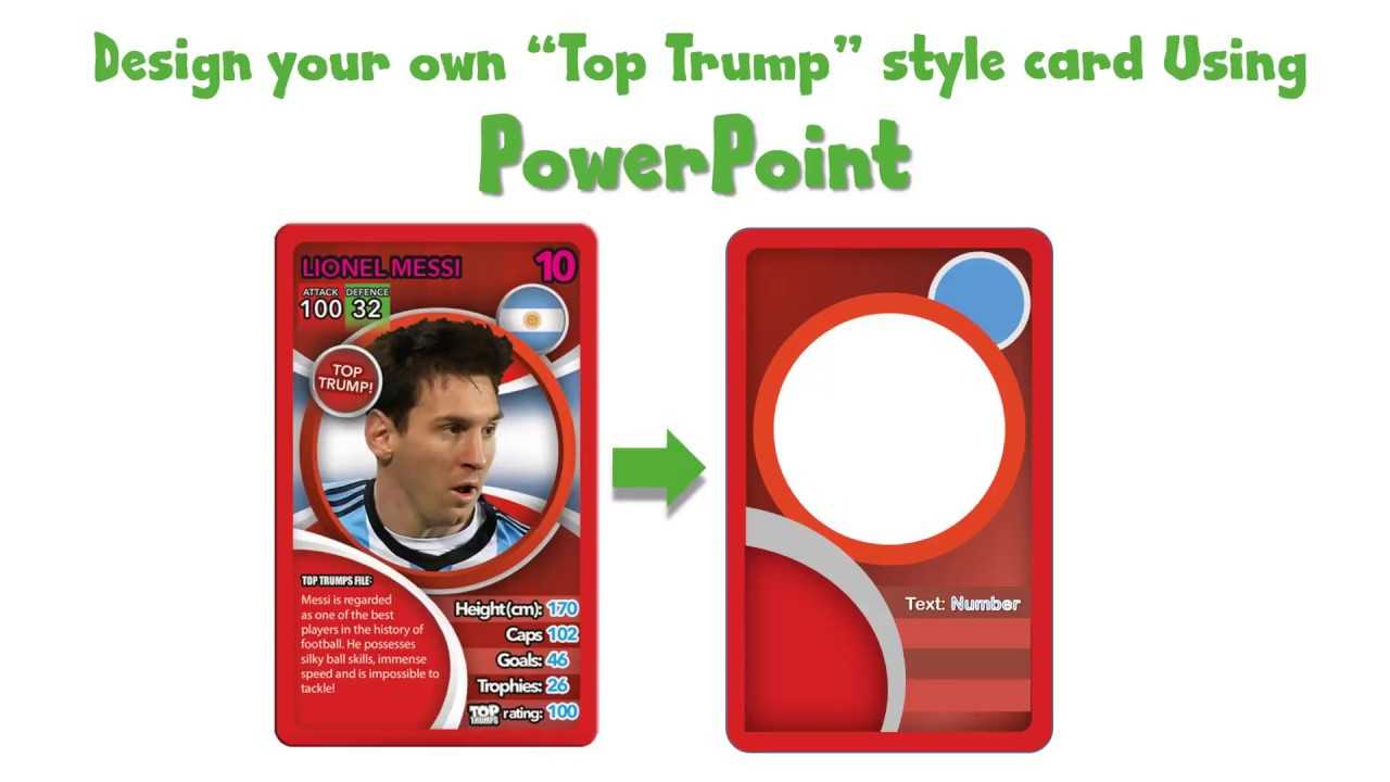 Draw A Top Trump Card Using Powerpoint - Youtube Within Top Trump Card Template