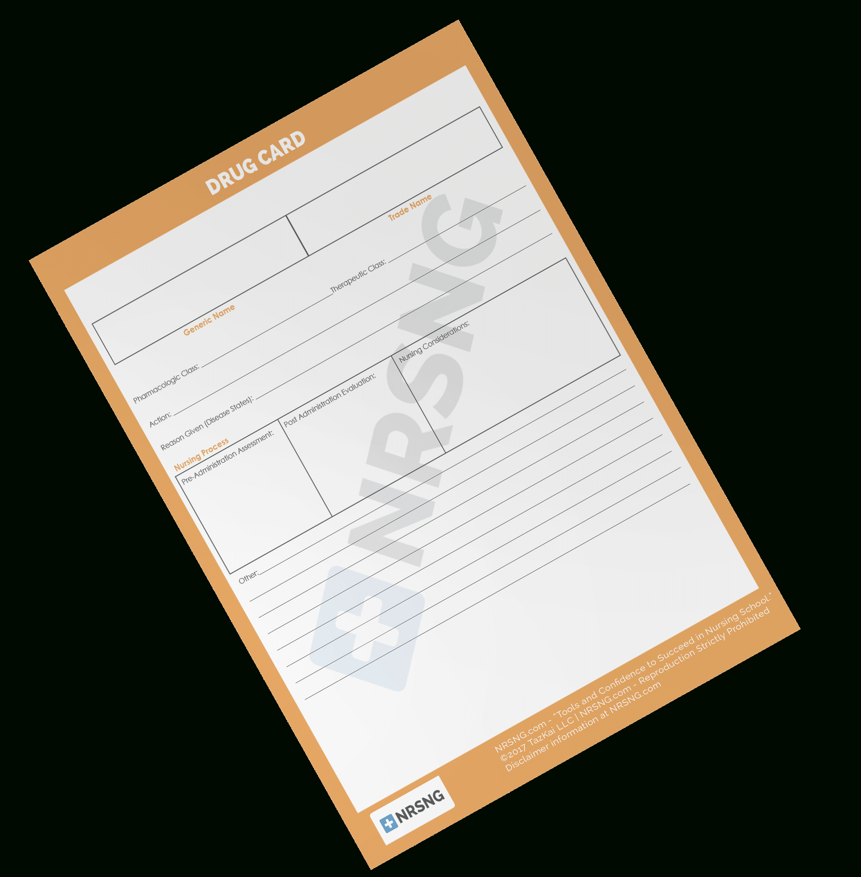 Drug Card Template | Nrsng Pertaining To Pharmacology Drug Card Template