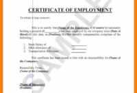 ❤️ Free Printable Certificate Of Employment Form Sample in Sample Certificate Employment Template