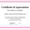 ❤️ Sample Certificate Of Appreciation Form Template❤️ Intended For Volunteer Certificate Template