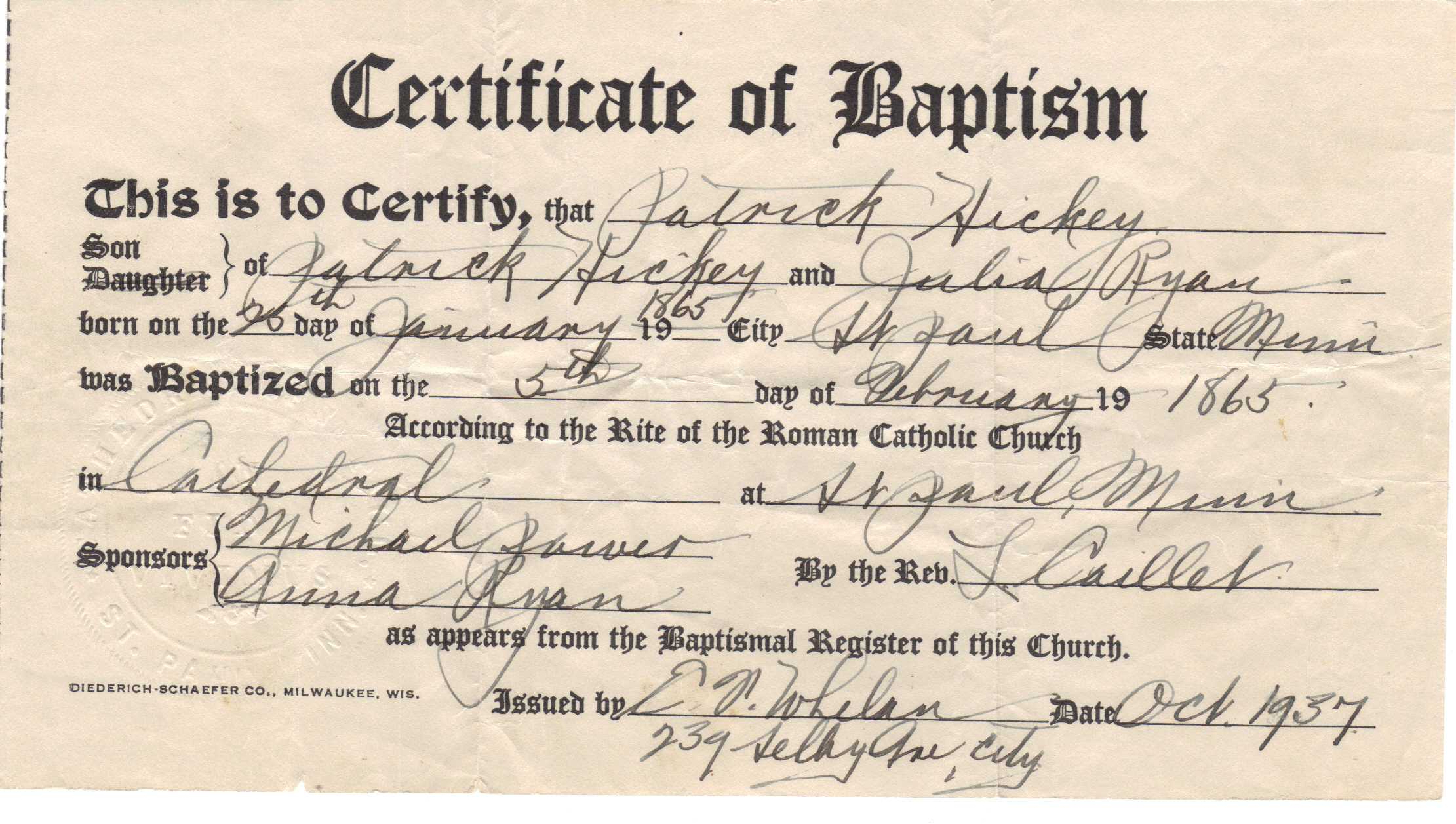 ❤️free Sample Certificate Of Baptism Form Template❤️ Intended For Roman Catholic Baptism Certificate Template