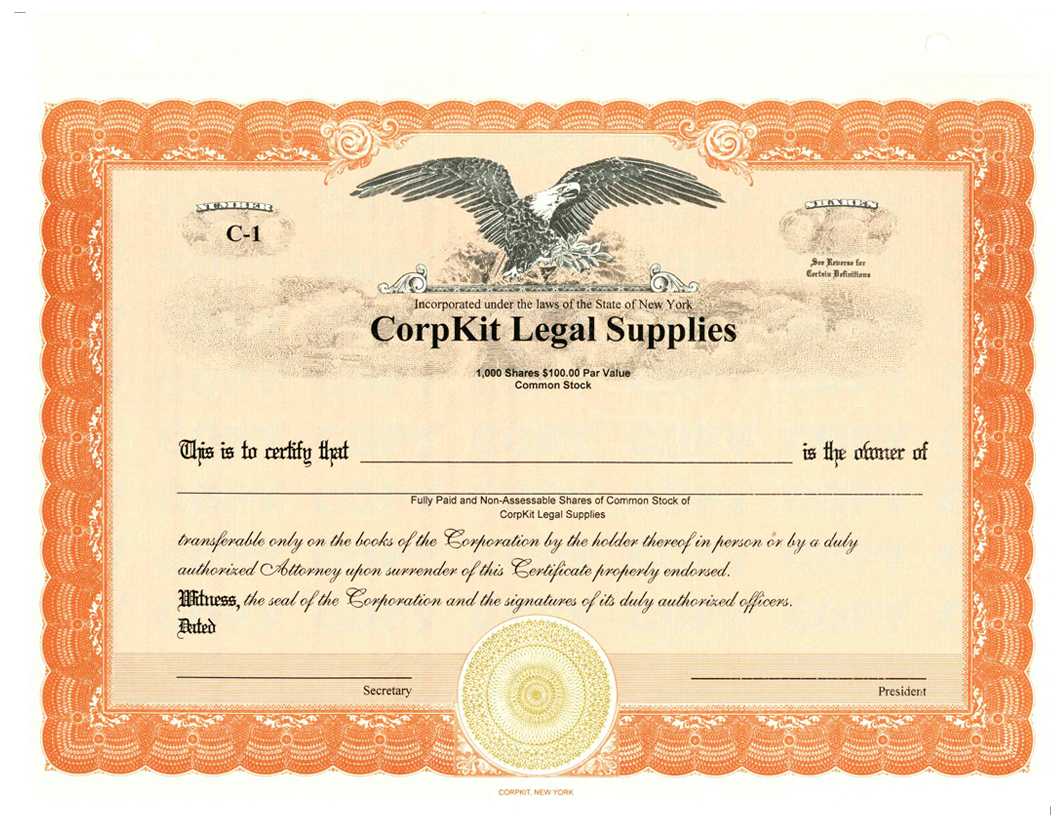 Eagle Non Reflecting Pdf Template Inside Llc Membership Certificate Template