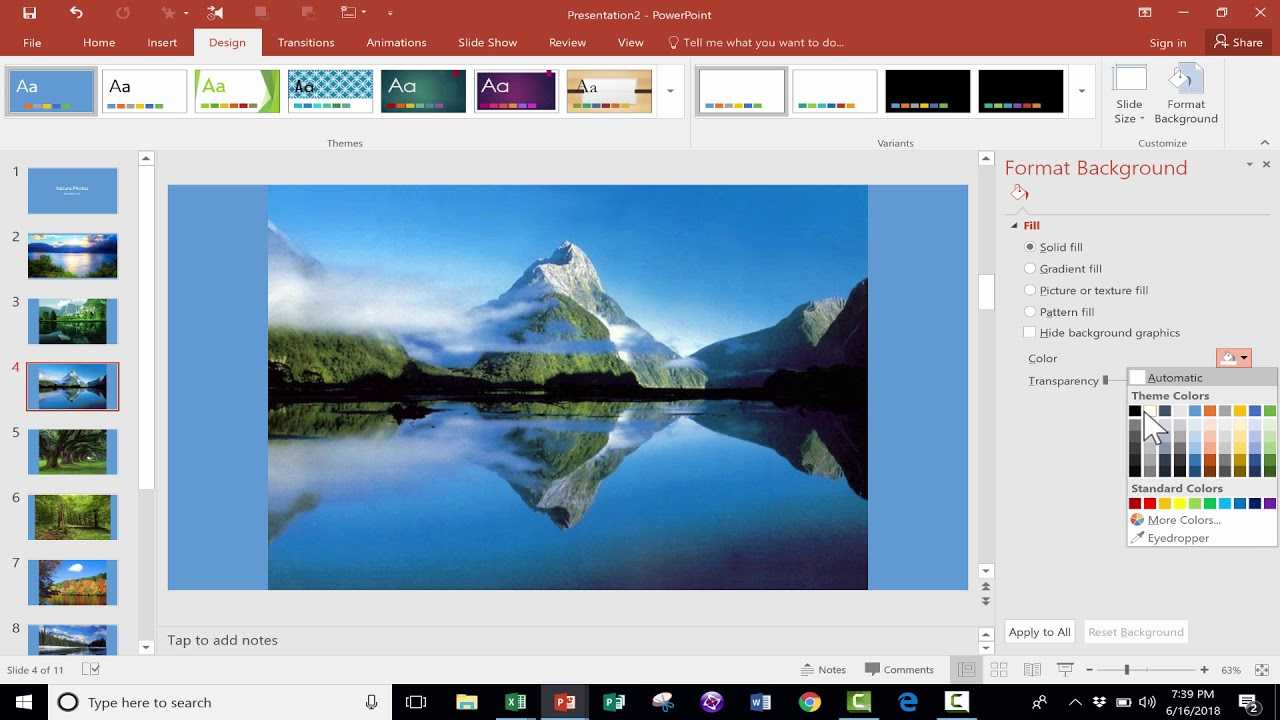 Easily Create A Photo Slideshow In Powerpoint With Powerpoint Photo Slideshow Template