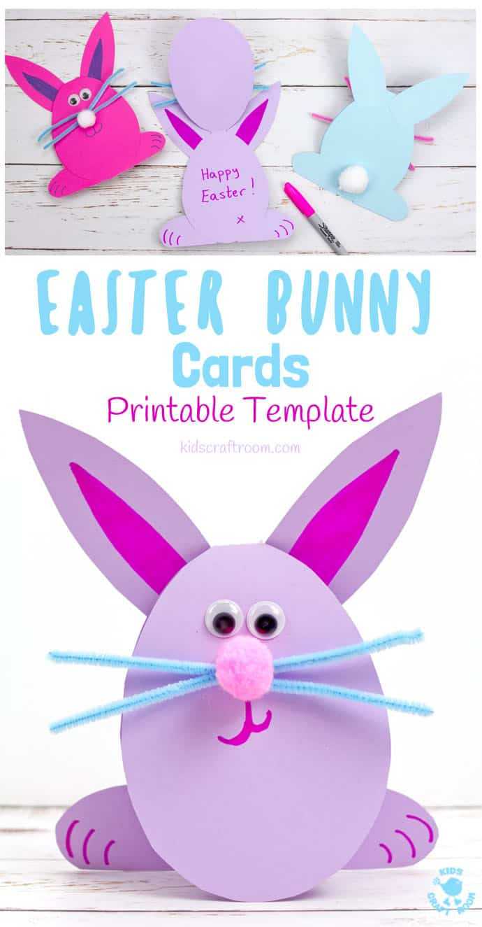 Easy Peasy Easter Bunny Cards – Kids Craft Room Regarding Easter Chick Card Template