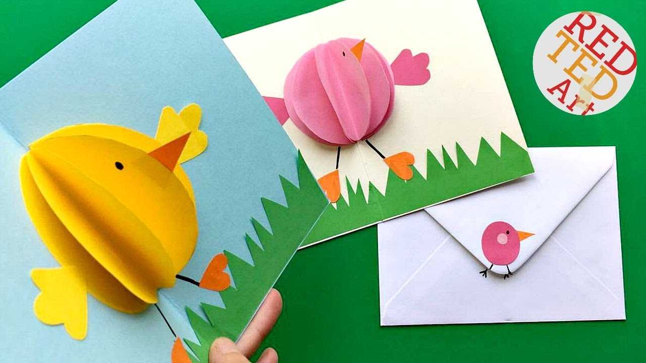 Easy Pop Up Chick Card – 3D Easter Card Diy – Cute & Easy Within Easter Chick Card Template