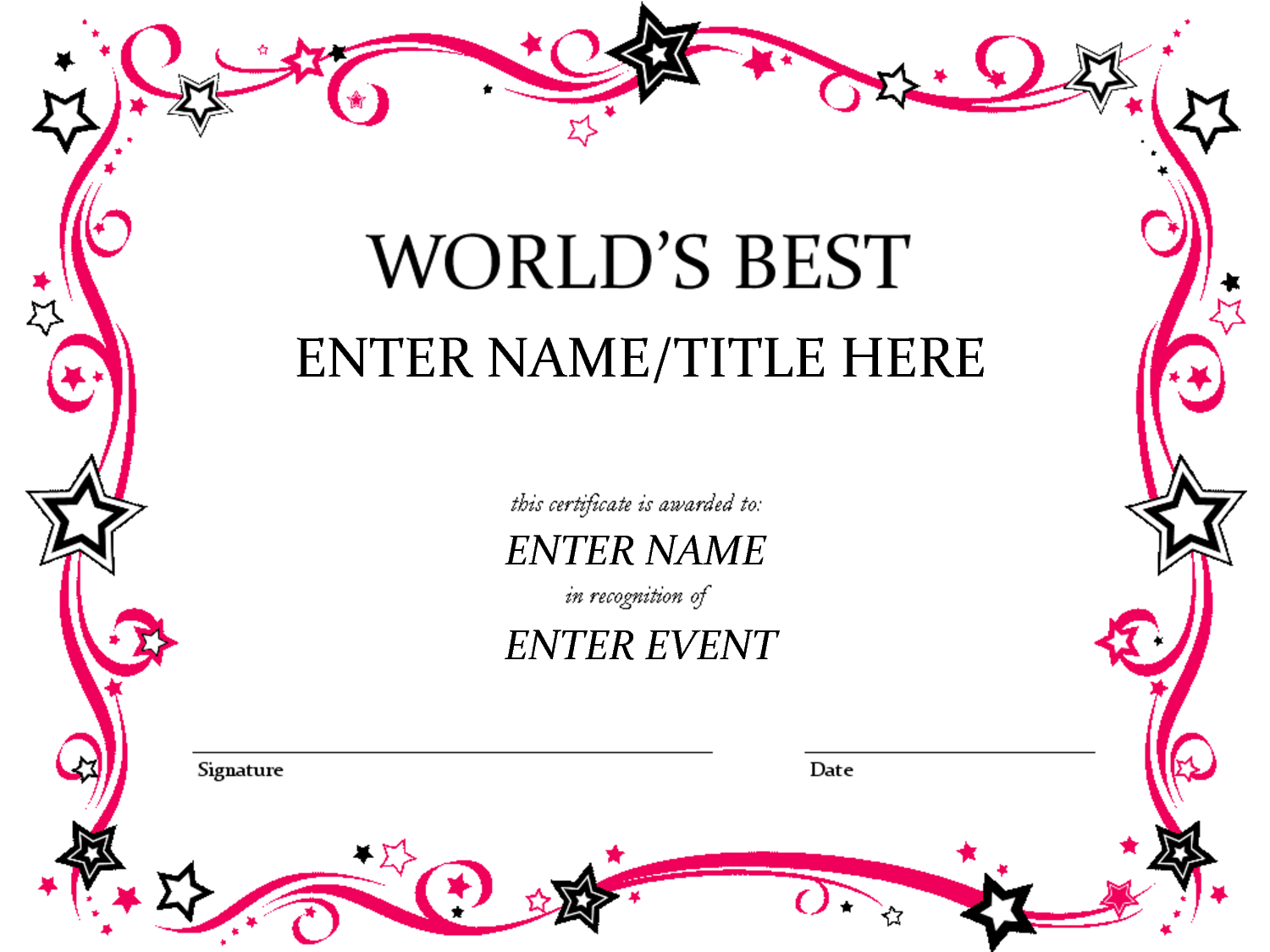 Easy To Use Award Certificate Template Word : V M D With Microsoft Word Award Certificate Template