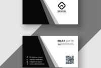 Elegant Black And White Business Card Template throughout Black And White Business Cards Templates Free
