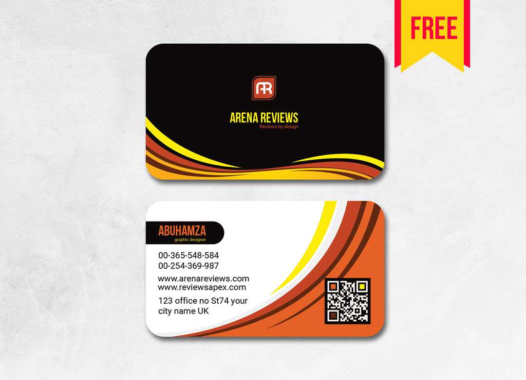 Elegant Business Card Template Free | Free Download With Regard To Download Visiting Card Templates