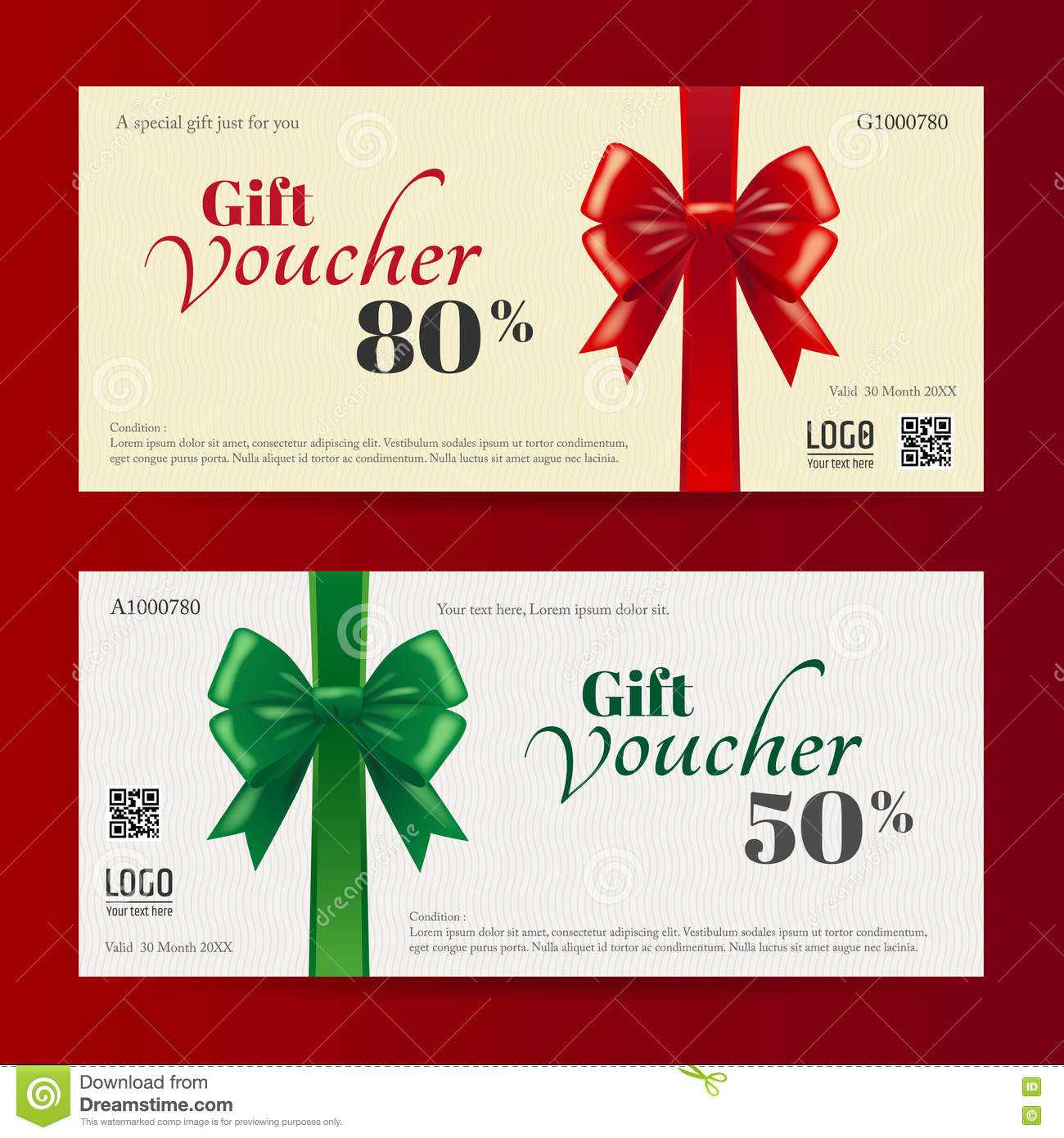 Elegant Christmas Gift Card Or Gift Voucher Template Stock Pertaining To Christmas Gift Certificate Template Free Download