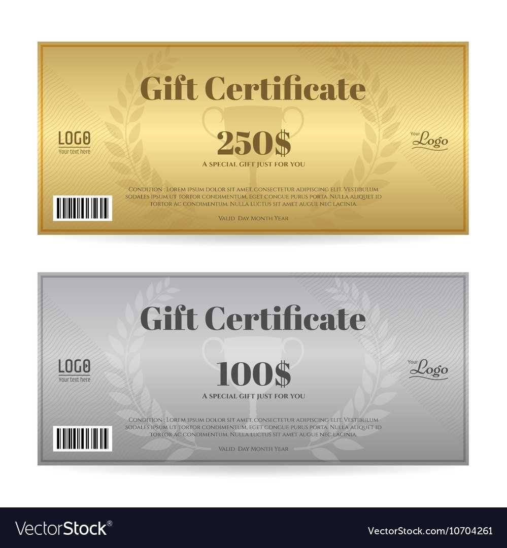 Elegant Gift Certificate Or Gift Voucher Template Regarding Elegant Gift Certificate Template