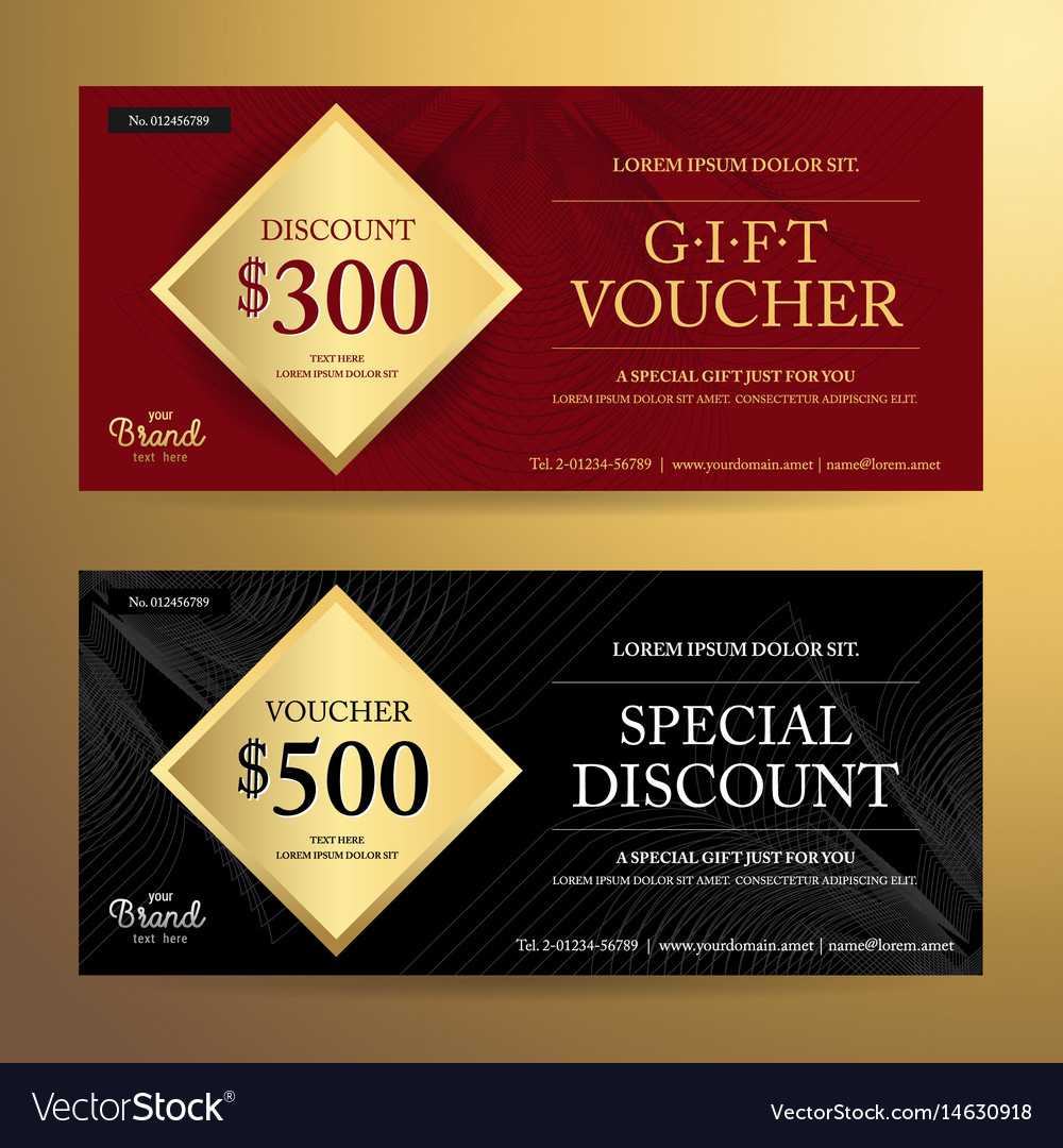 Elegant Gift Voucher Or Discount Card Template Inside Elegant Gift Certificate Template
