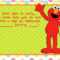 Elmo Party Invitations Elmo Birthday Invitations Card For Elmo Birthday Card Template