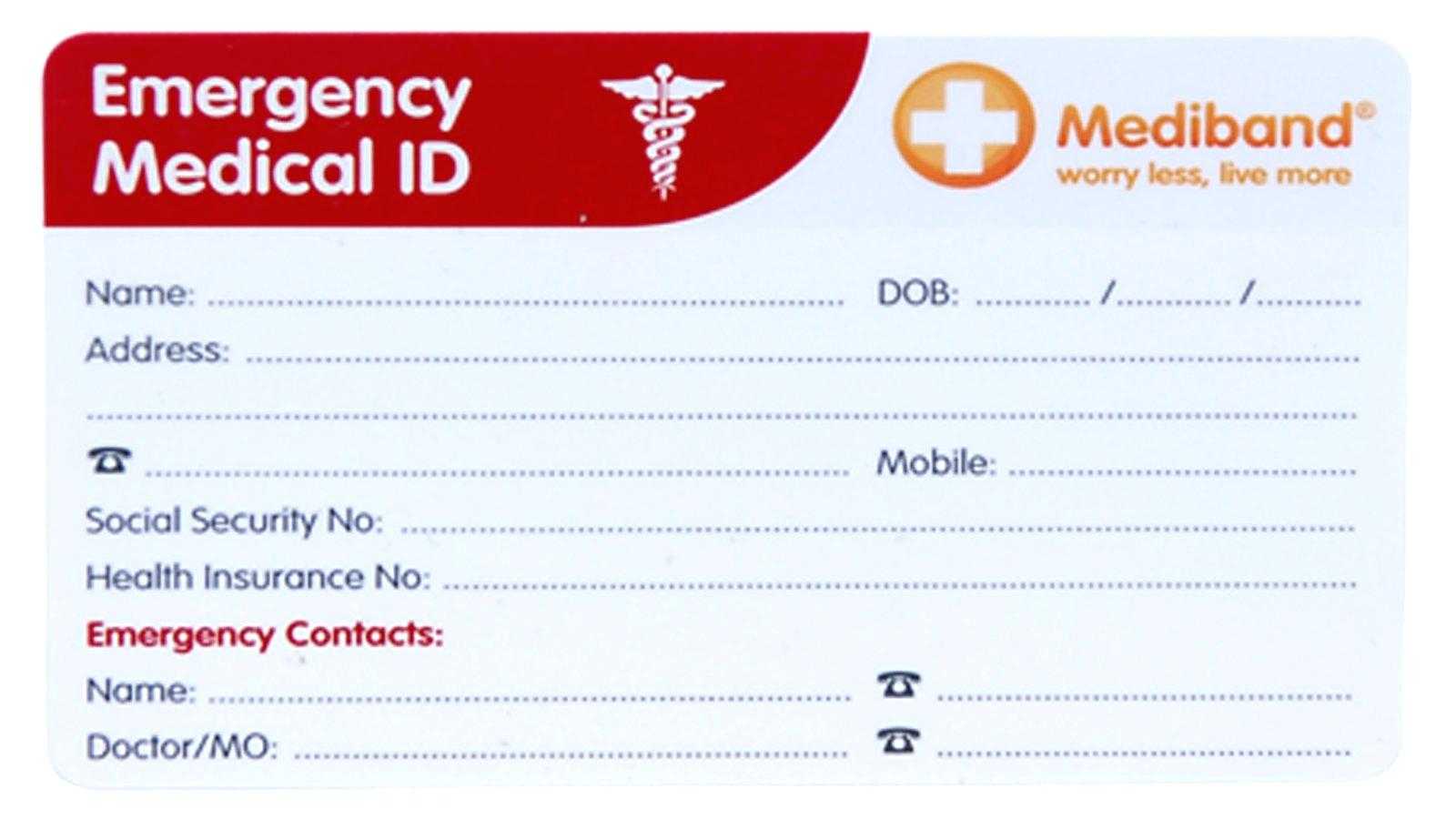 Emergency Card Template Free – Heartwork Pertaining To In Case Of Emergency Card Template
