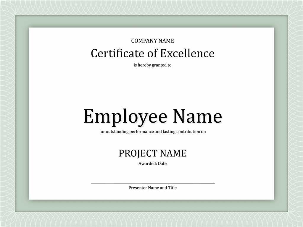 Employee Award Certificates – Dalep.midnightpig.co In Funny Certificates For Employees Templates