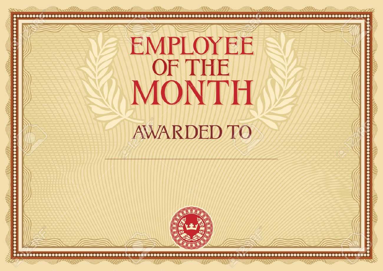 Employee Of The Month – Certificate Template In Employee Of The Month Certificate Template With Picture