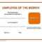 Employee Of The Month Template | E Commercewordpress Inside Funny Certificates For Employees Templates