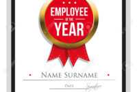 Employee Of The Year Certificate Template with Employee Of The Year Certificate Template Free
