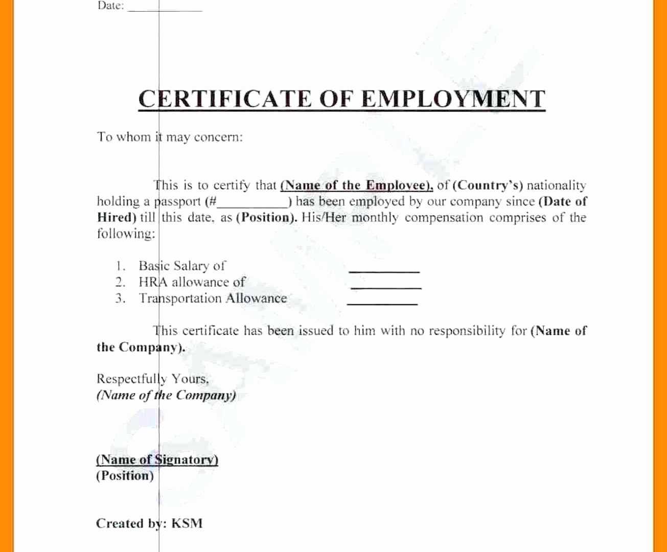 Employment Certificate Doc – Dalep.midnightpig.co Intended For Employee Certificate Of Service Template