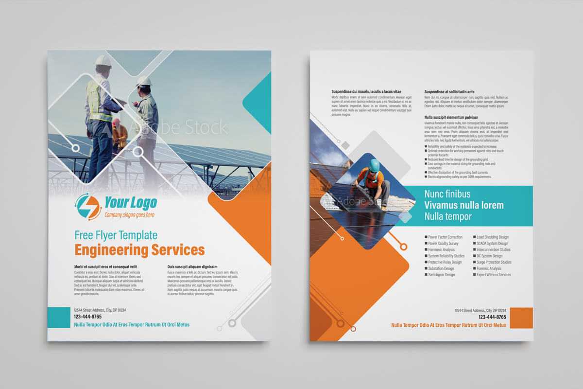 Engineering Brochure Design Templates Free Download – Veppe With Engineering Brochure Templates Free Download