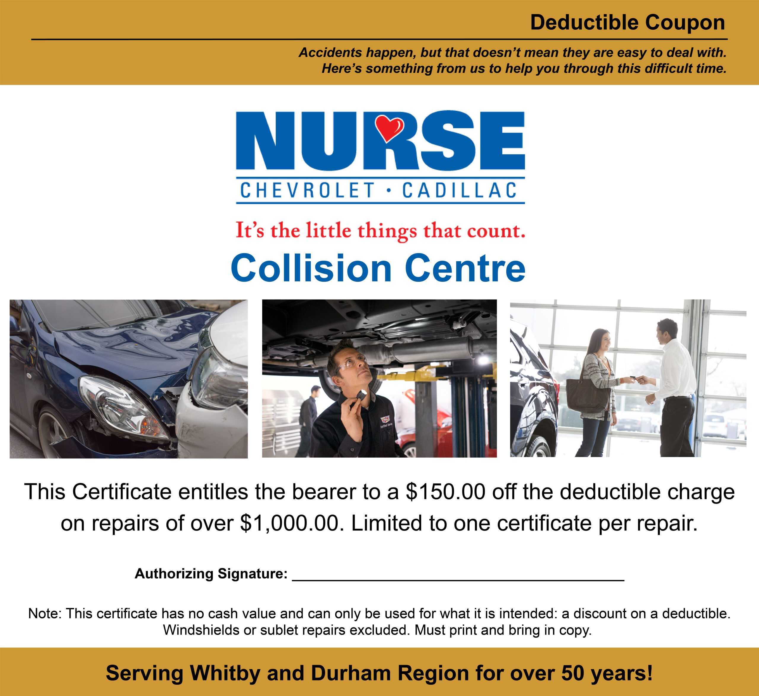 Exclusive Offers | Nurse Chevrolet Cadillac Throughout This Certificate Entitles The Bearer To Template