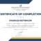 🥰free Certificate Of Completion Template Sample With Example🥰 With Free Completion Certificate Templates For Word