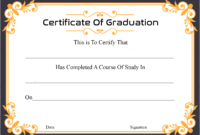 🥰free Certificate Template Of Graduation Download🥰 within Graduation Certificate Template Word