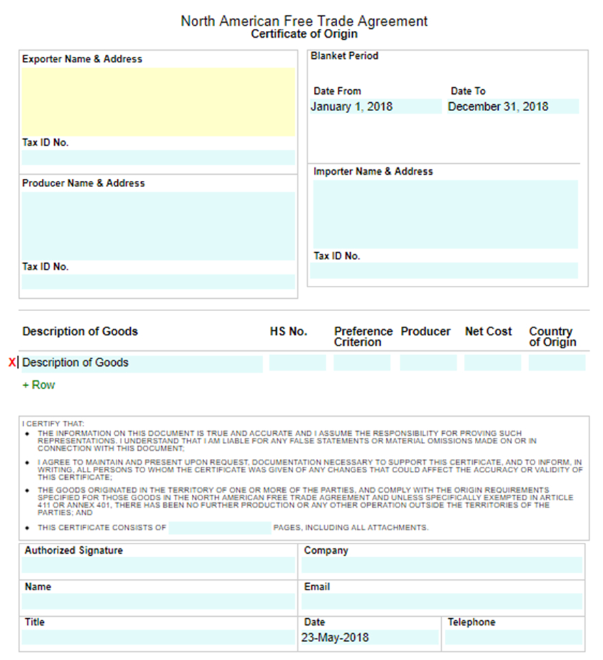 🥰free Printable Certificate Of Origin Form Template [Pdf In Certificate Of Origin For A Vehicle Template