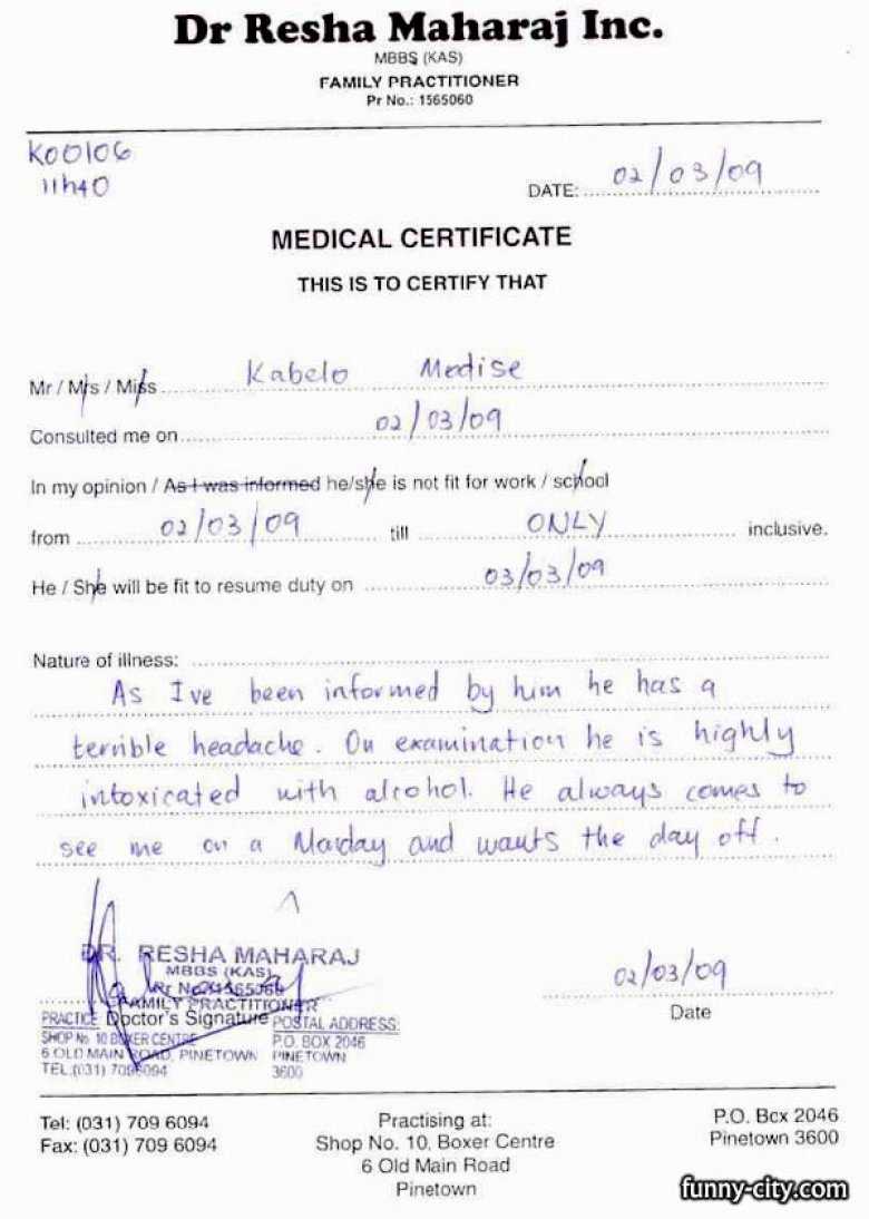 Fake Medical Certificate Philippines Medical Certificate With Regard To Free Fake Medical Certificate Template