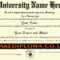 Fake University Degree Generator – Calep.midnightpig.co Throughout Fake Diploma Certificate Template