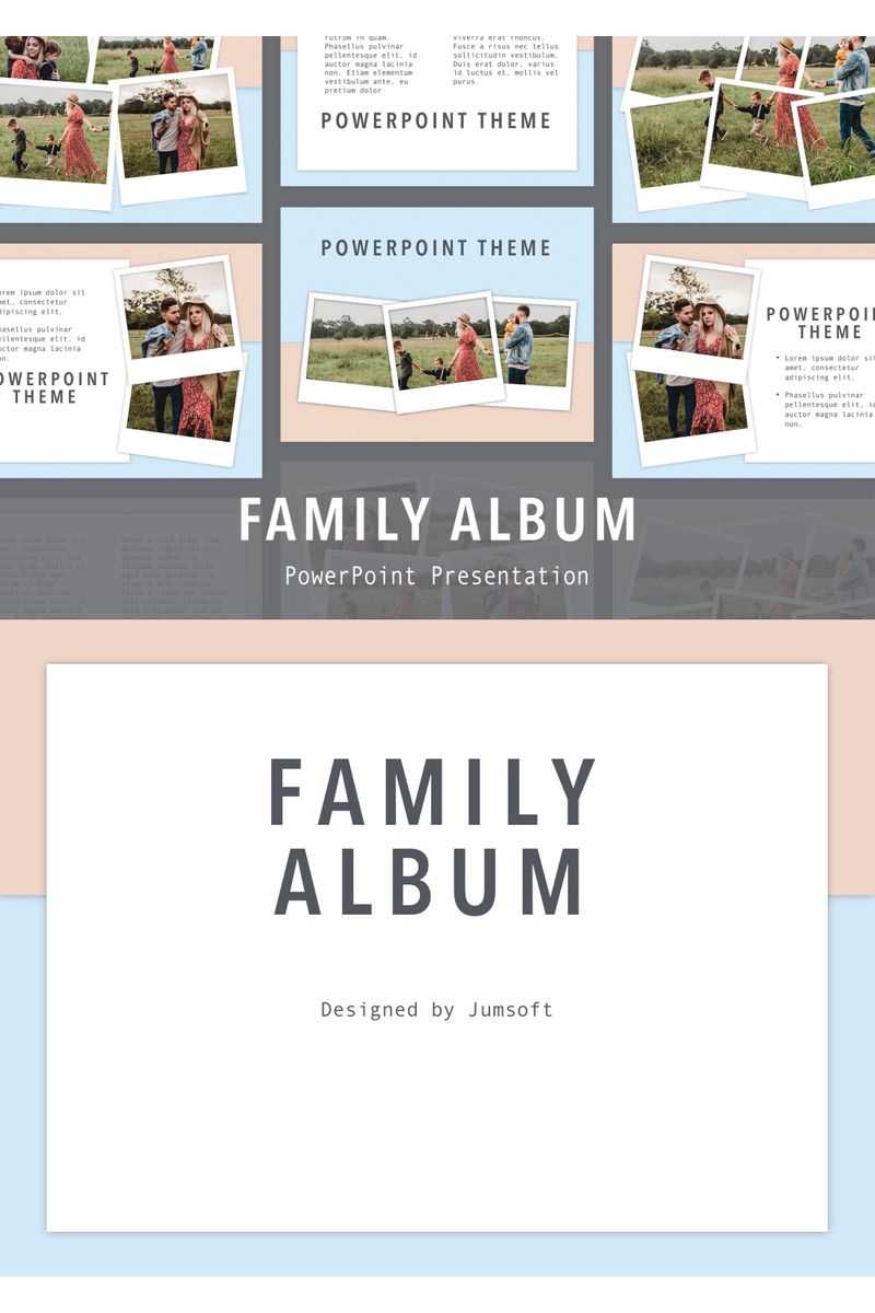 Family Album Powerpoint Template For Powerpoint Photo Album Template