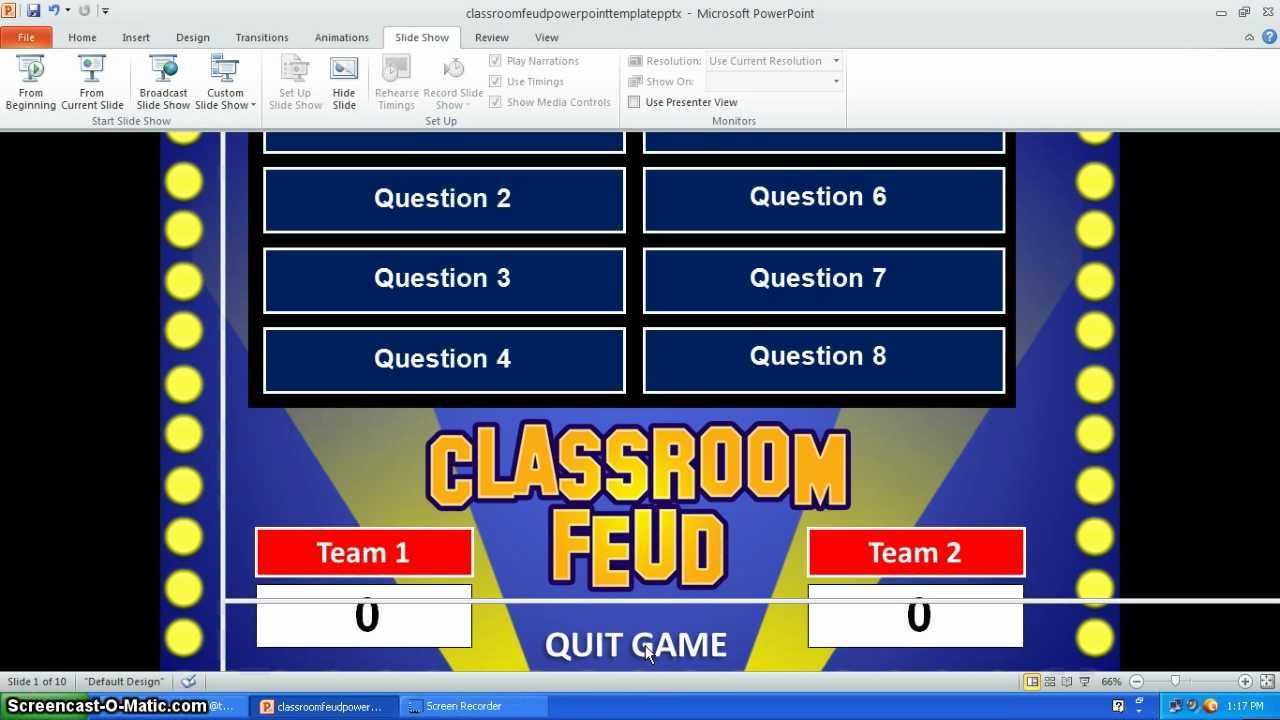 Family Feud Powerpoint Template – Youtube With Regard To Family Feud Game Template Powerpoint Free