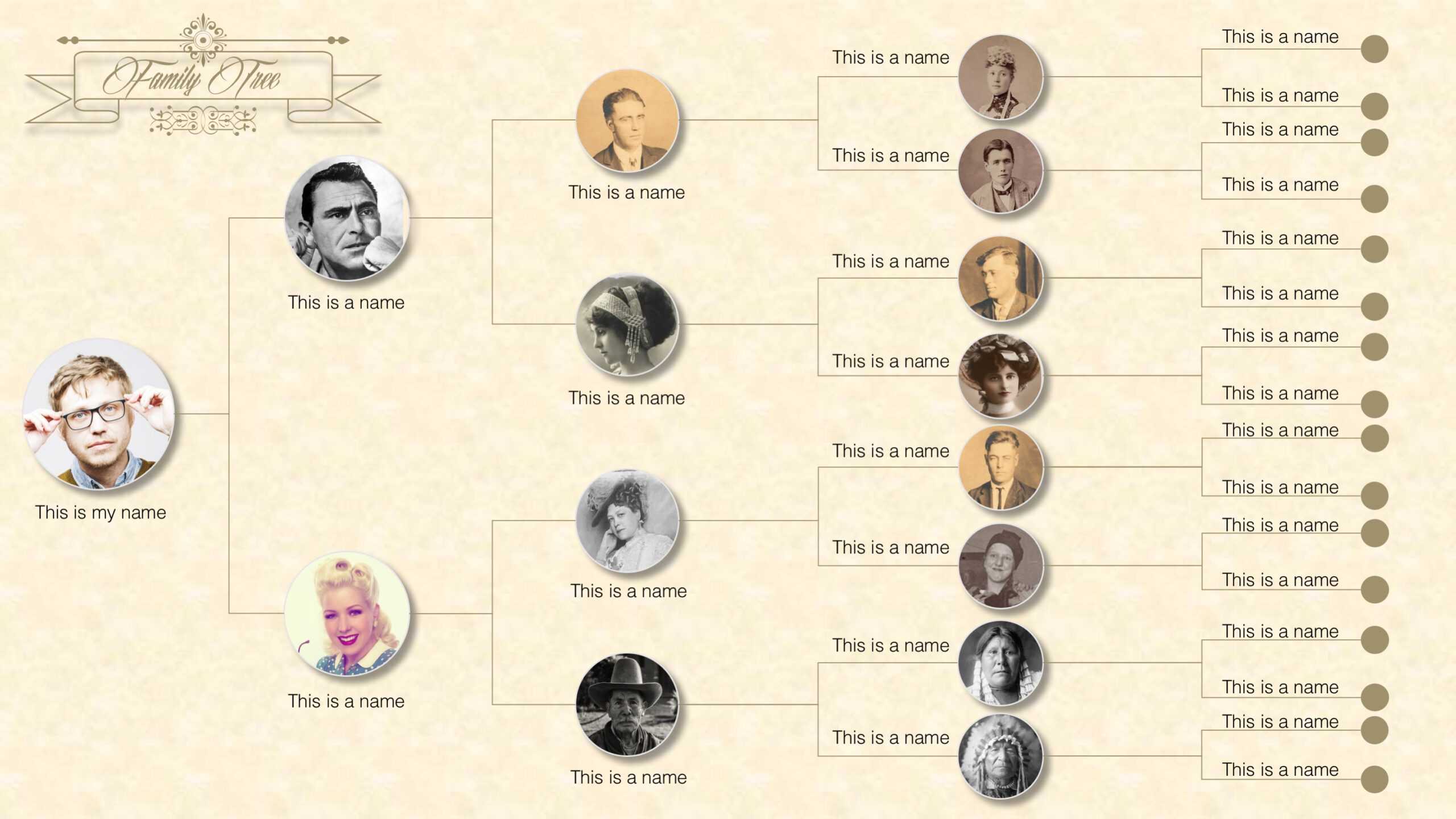 Family Tree Powerpoint Templates With Regard To Powerpoint Genealogy Template
