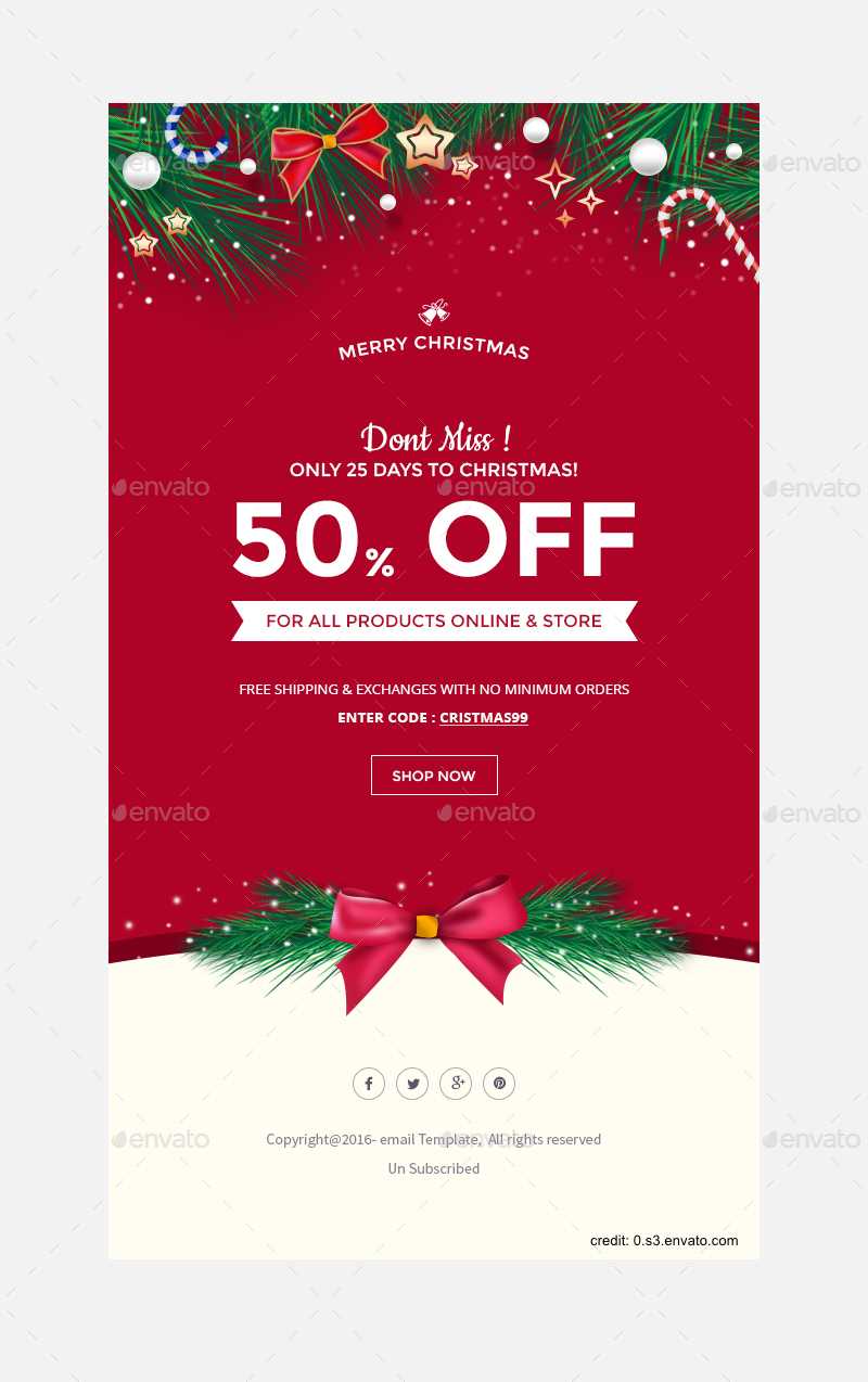 Finding The Right Holiday Greetings Email Template - Mailbird Intended For Holiday Card Email Template