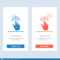 Finger, Gestures, Hand, Interface, Tap Blue And Red Download With Regard To Push Card Template
