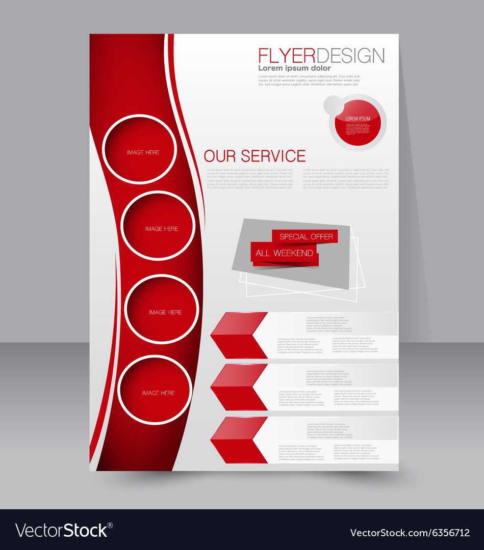 Flyer Template Business Brochure Editable A4 With Regard To Free Brochure Template Downloads