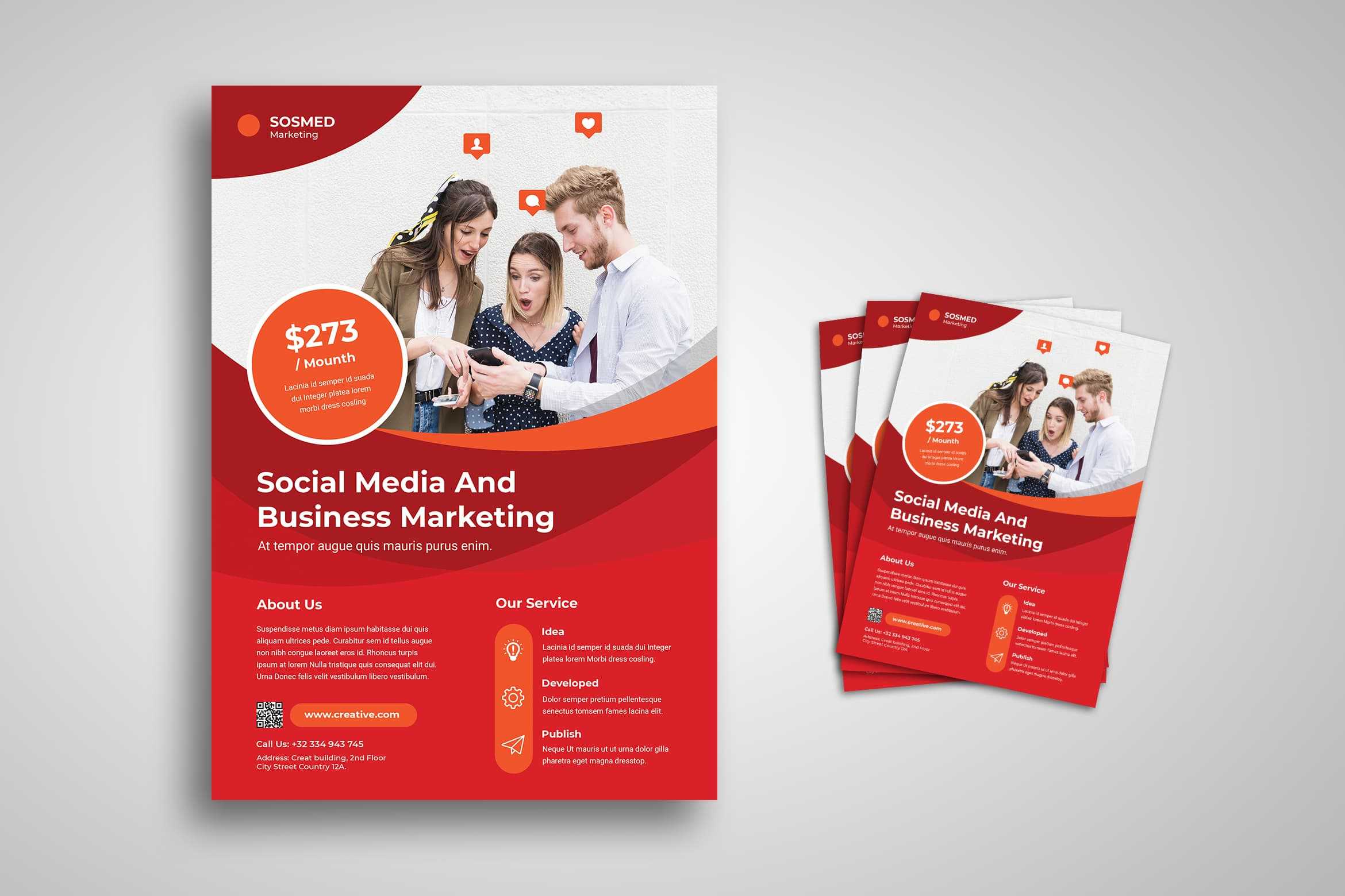 Flyer Template – Social Media Expert Within Social Media Brochure Template