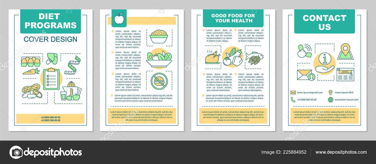 Food Magazine Layout Templates | Healthy Nutrition Brochure Throughout Nutrition Brochure Template