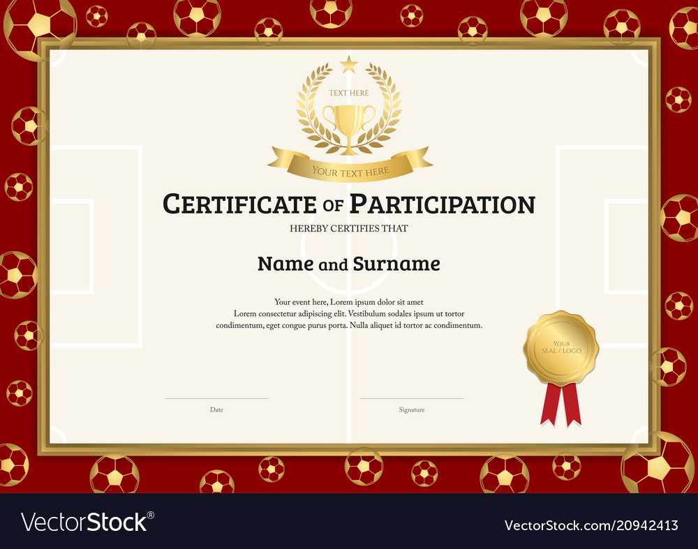Football Certificate – Calep.midnightpig.co Inside Football Certificate Template