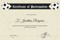 Football Certificate Of Participation - Calep.midnightpig.co throughout Football Certificate Template