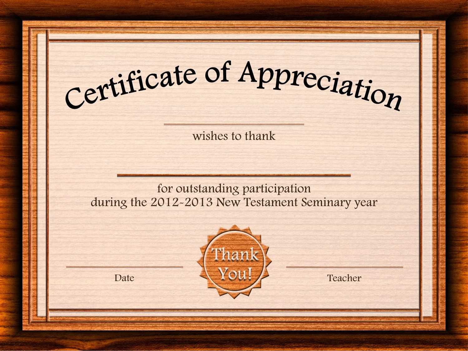 Formal Certificate Of Appreciation Template For The Best Throughout Best Employee Award Certificate Templates