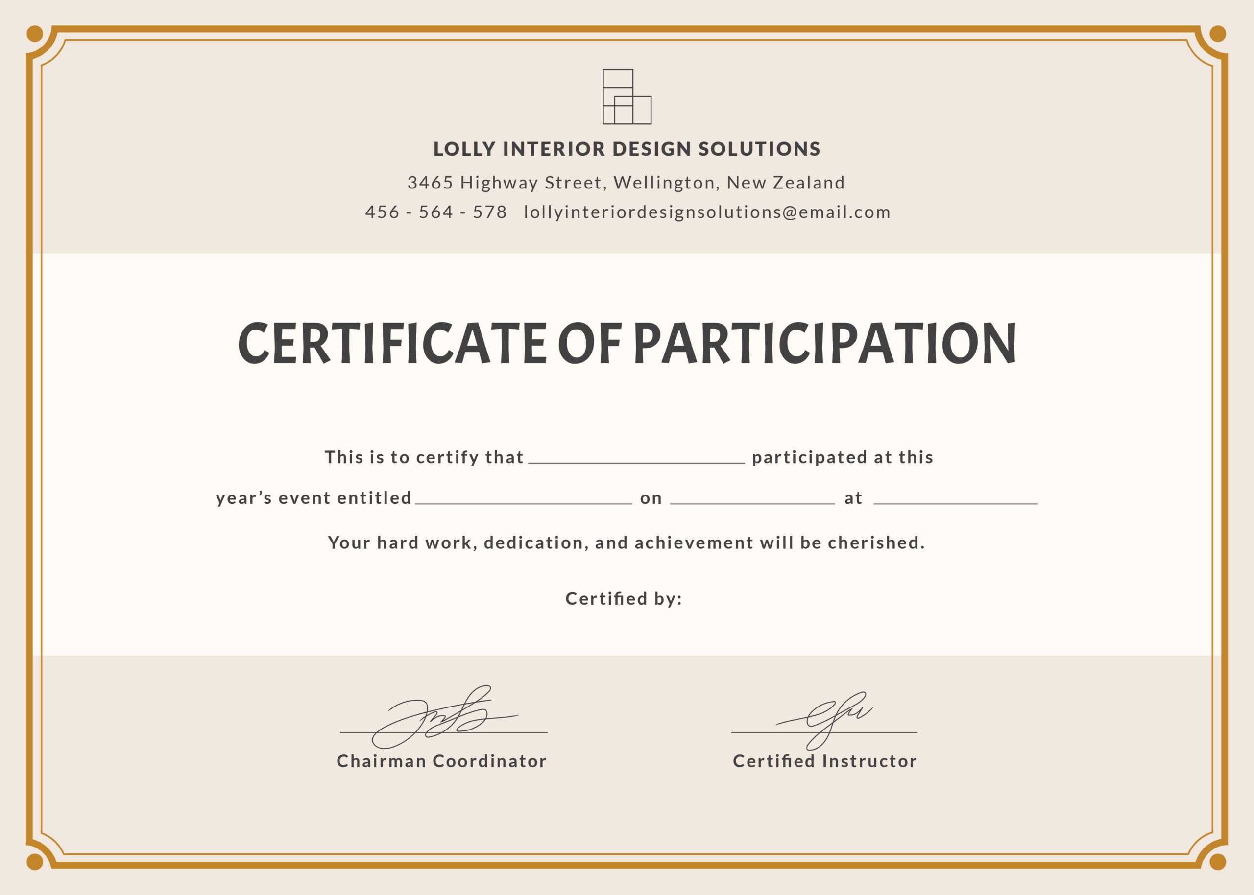 Format For Certificate Of Participation – Falep.midnightpig.co In Free Templates For Certificates Of Participation