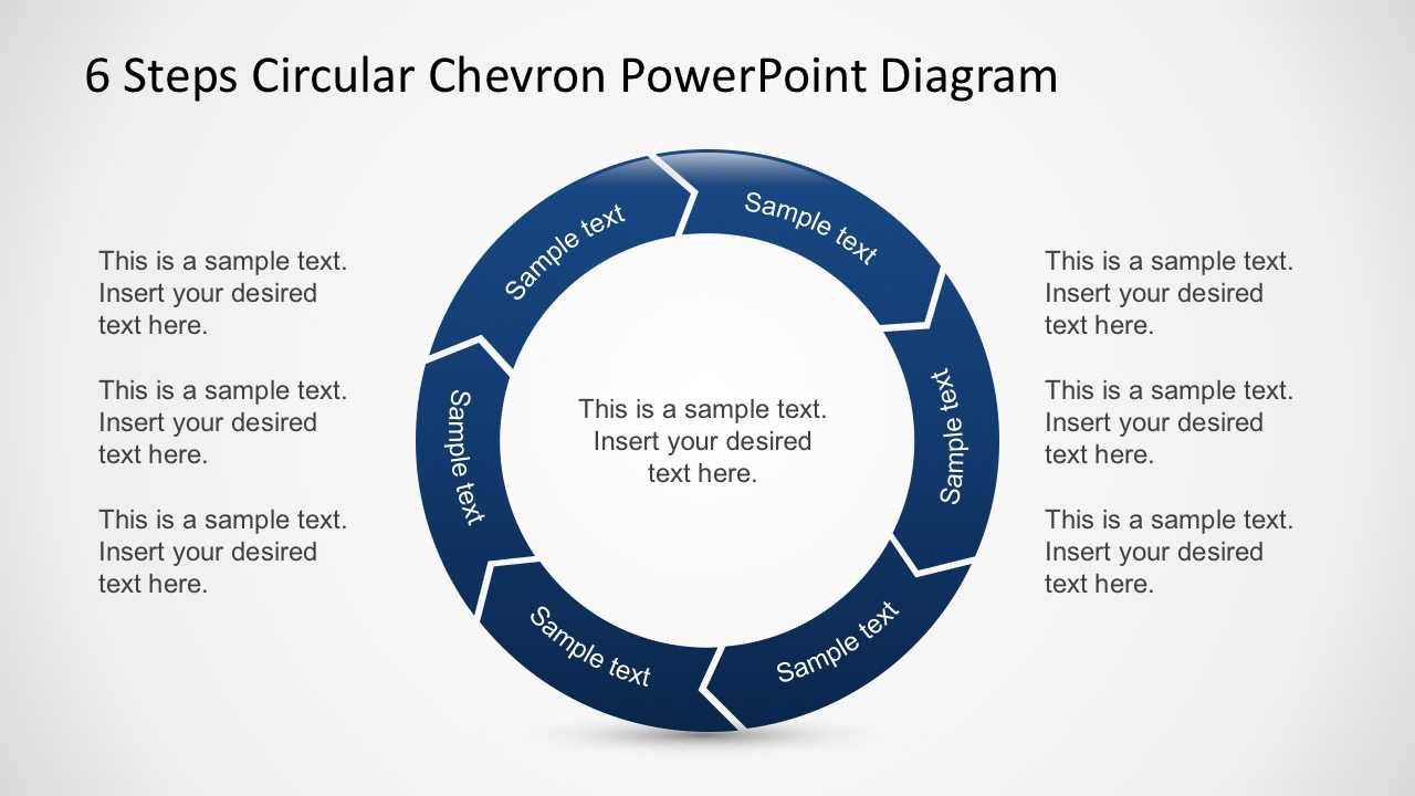 Free 6 Steps Circular Chevron Powerpoint Diagram In Powerpoint Chevron Template