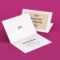 Free A7 Bi Fold Greeting / Invitation Card Mockup Psd Set Intended For Card Folding Templates Free