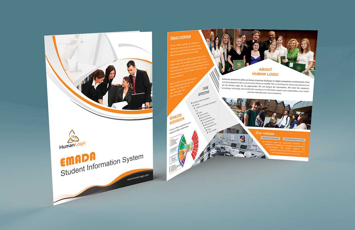 Free Bi Fold Brochure Psd On Behance With 2 Fold Brochure Template Free